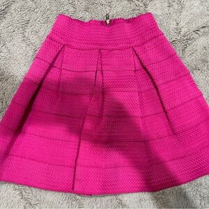 Honey Punch hot pink a line mini skirt juniors small a-line tiers